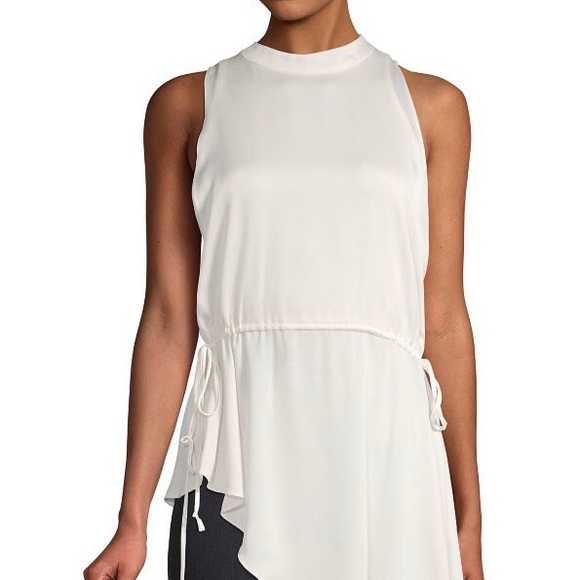 BCBG MAZAZRIA New White Blouse Tunic - Picture 2 of 6